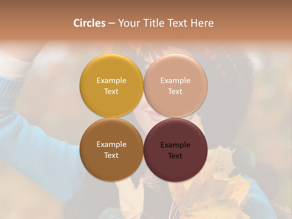 October Girl Maple PowerPoint Template