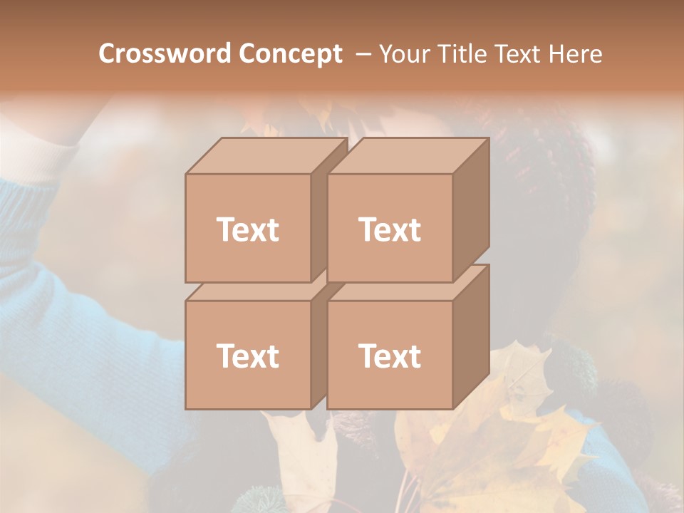 October Girl Maple PowerPoint Template