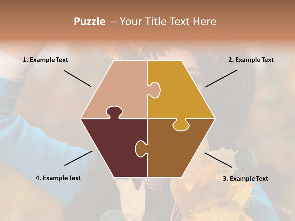 October Girl Maple PowerPoint Template