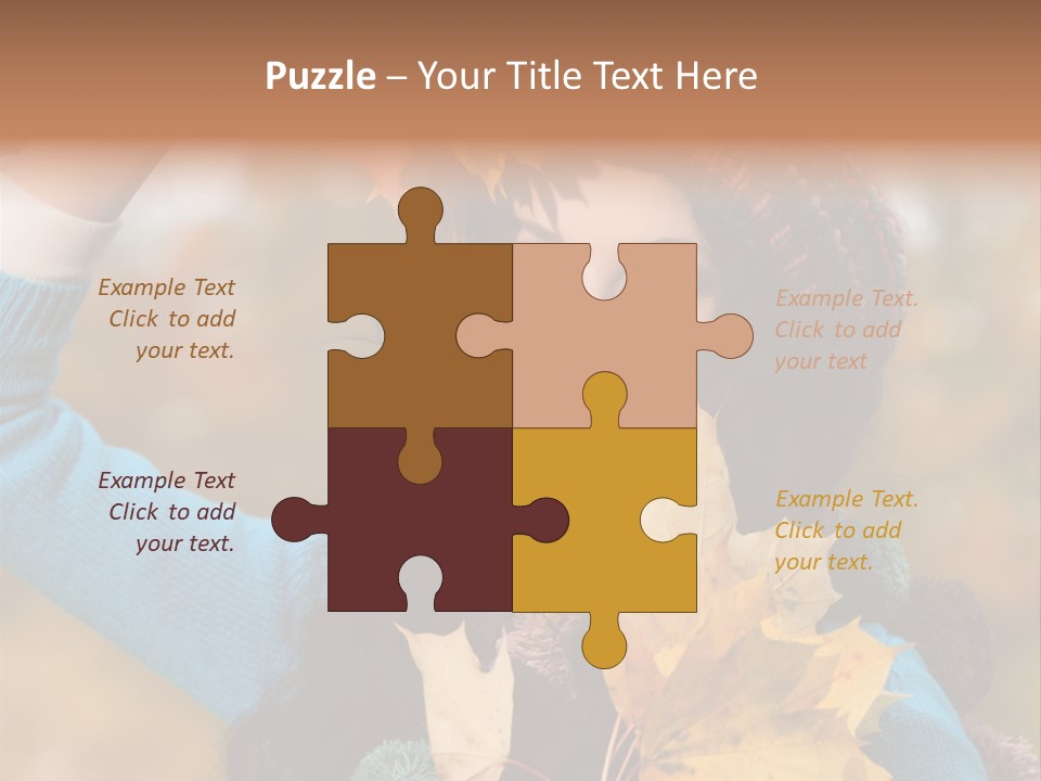 October Girl Maple PowerPoint Template