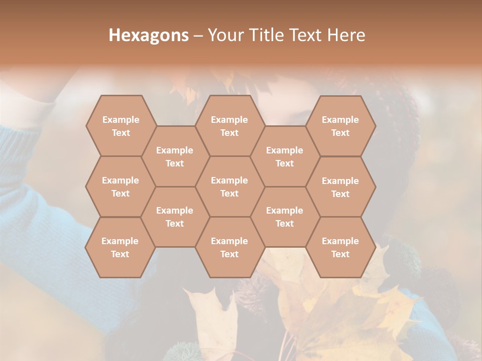 October Girl Maple PowerPoint Template