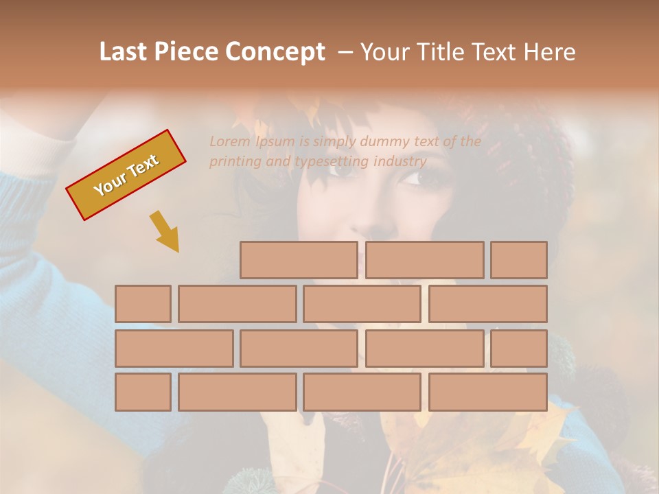 October Girl Maple PowerPoint Template