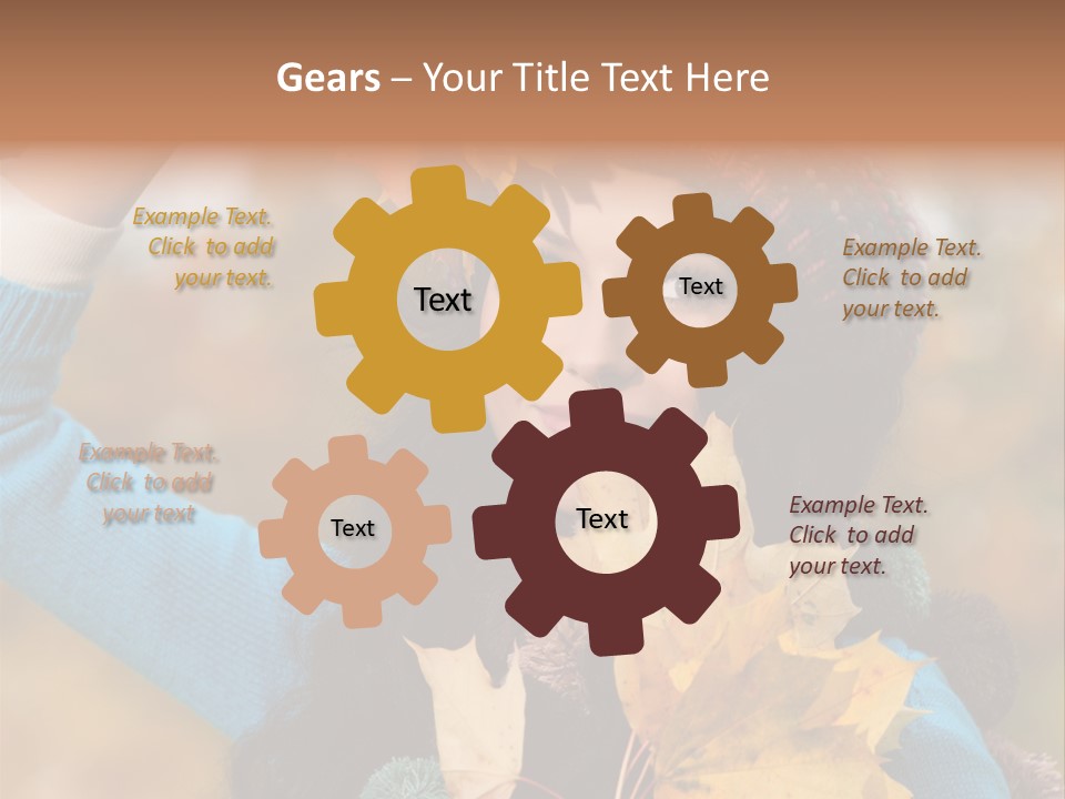 October Girl Maple PowerPoint Template