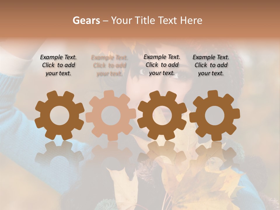 October Girl Maple PowerPoint Template