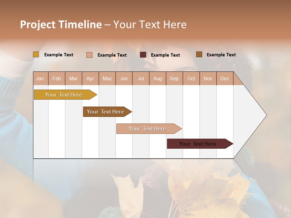 October Girl Maple PowerPoint Template