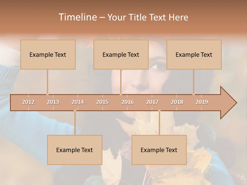 October Girl Maple PowerPoint Template