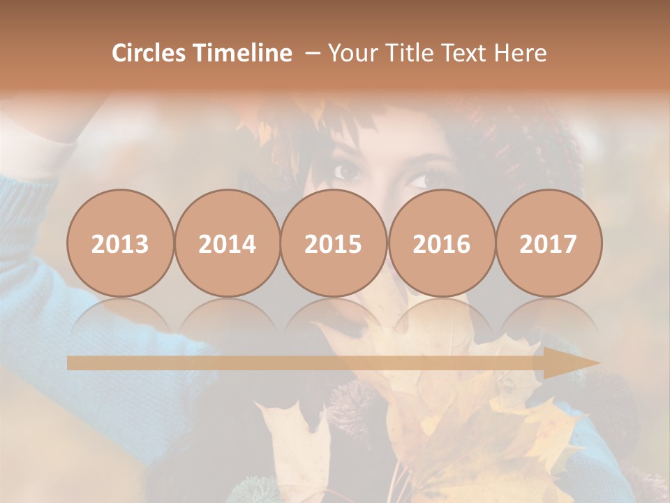 October Girl Maple PowerPoint Template