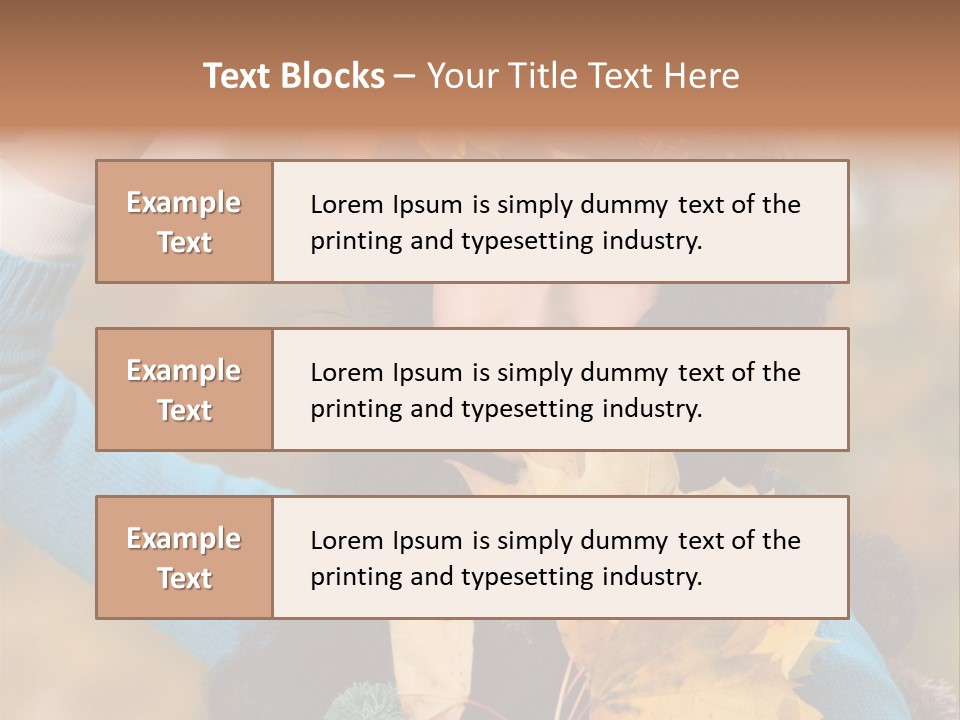 October Girl Maple PowerPoint Template