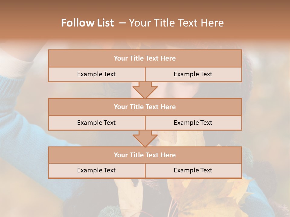 October Girl Maple PowerPoint Template