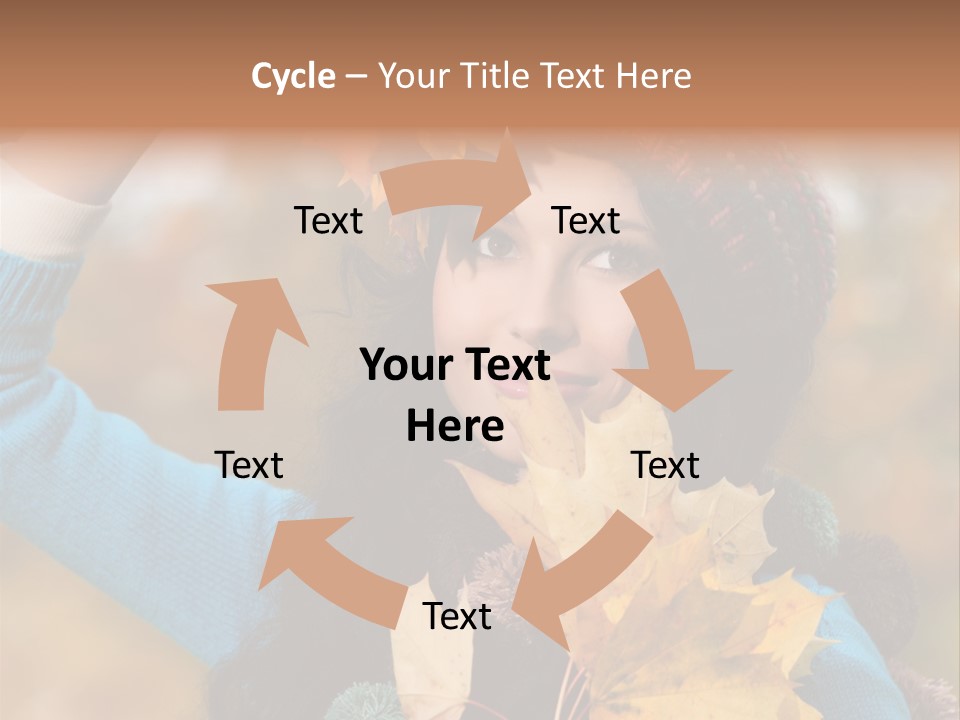 October Girl Maple PowerPoint Template