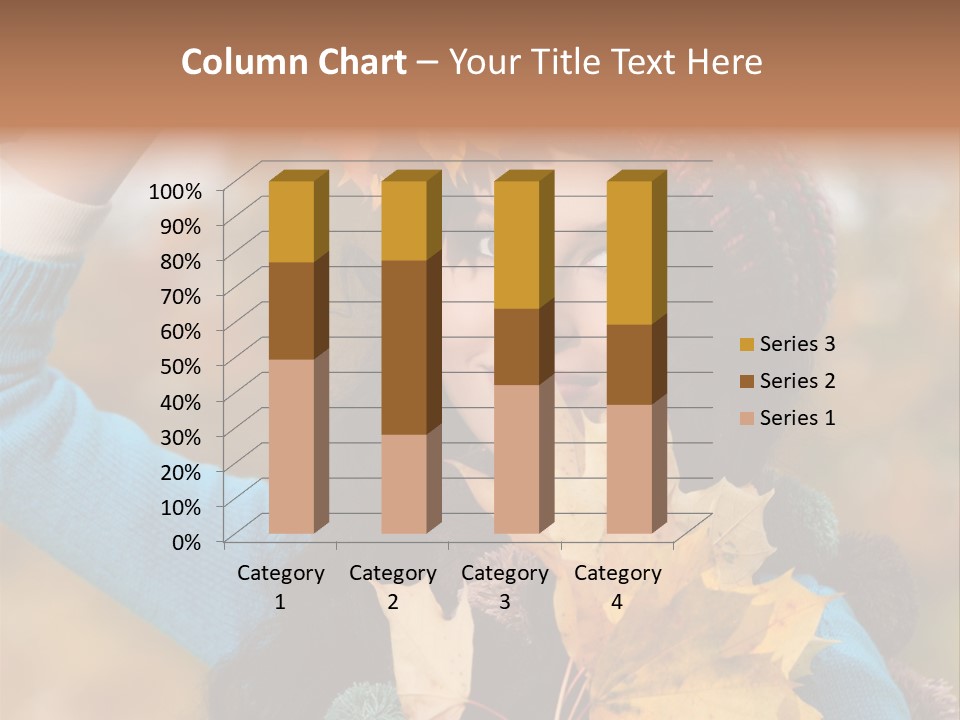 October Girl Maple PowerPoint Template