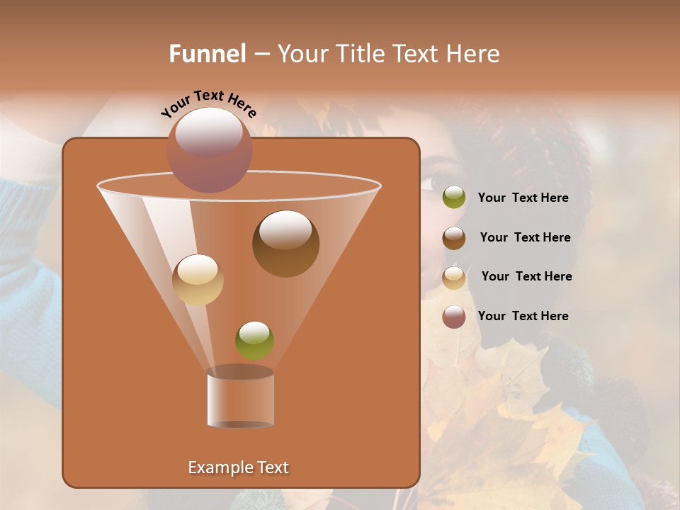 October Girl Maple PowerPoint Template