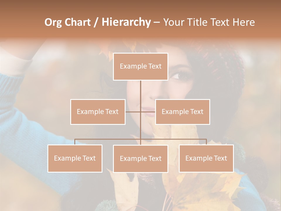 October Girl Maple PowerPoint Template