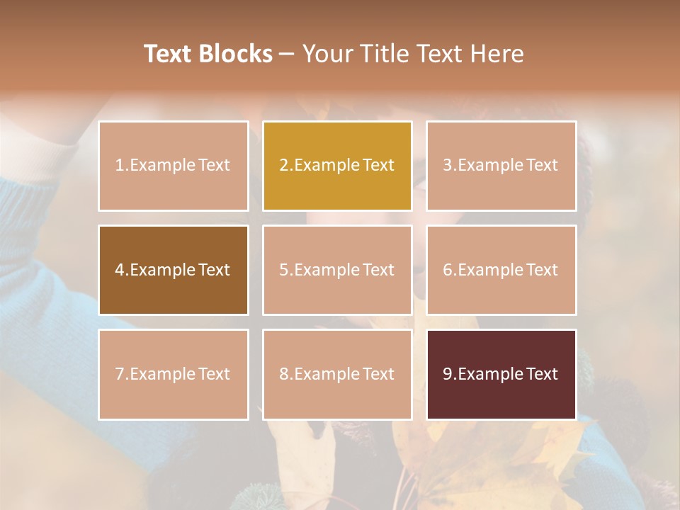 October Girl Maple PowerPoint Template