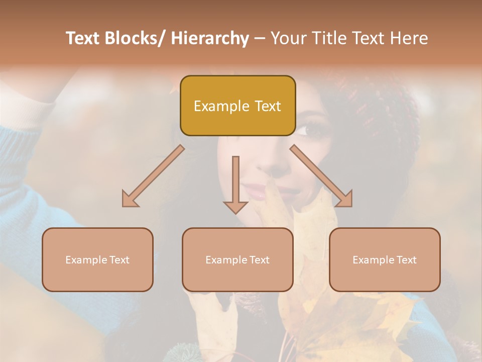 October Girl Maple PowerPoint Template