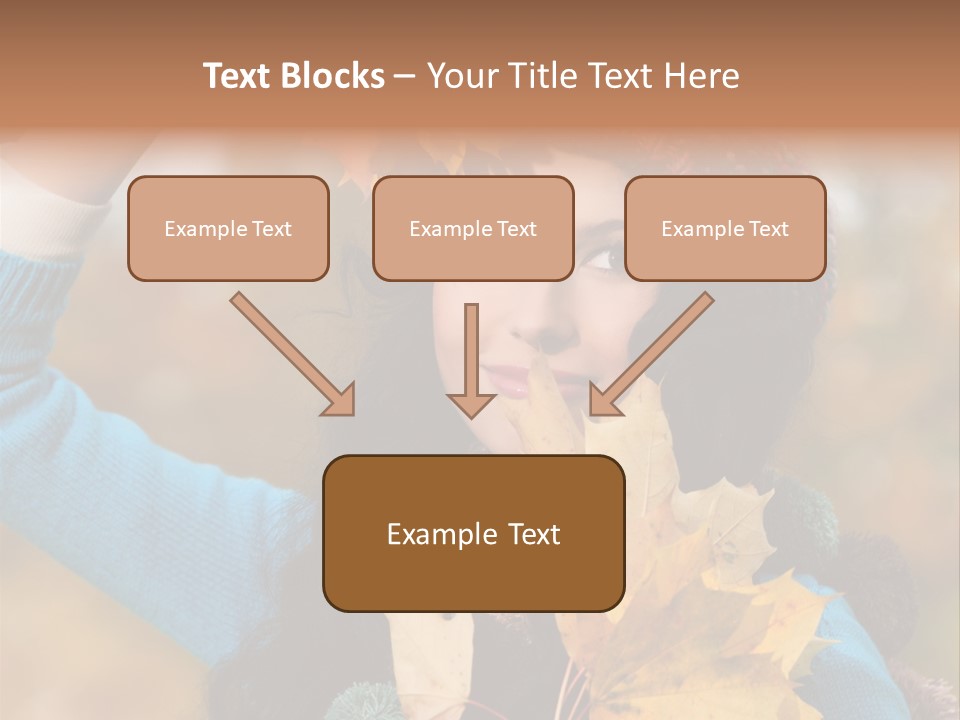 October Girl Maple PowerPoint Template