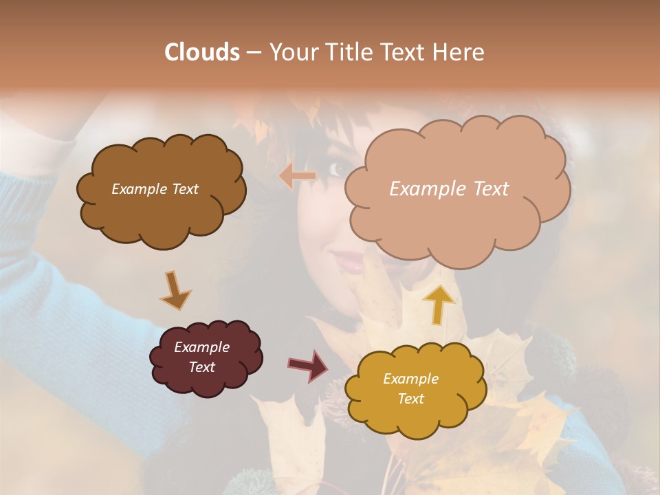 October Girl Maple PowerPoint Template