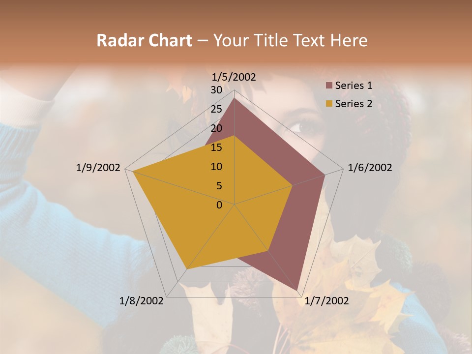 October Girl Maple PowerPoint Template