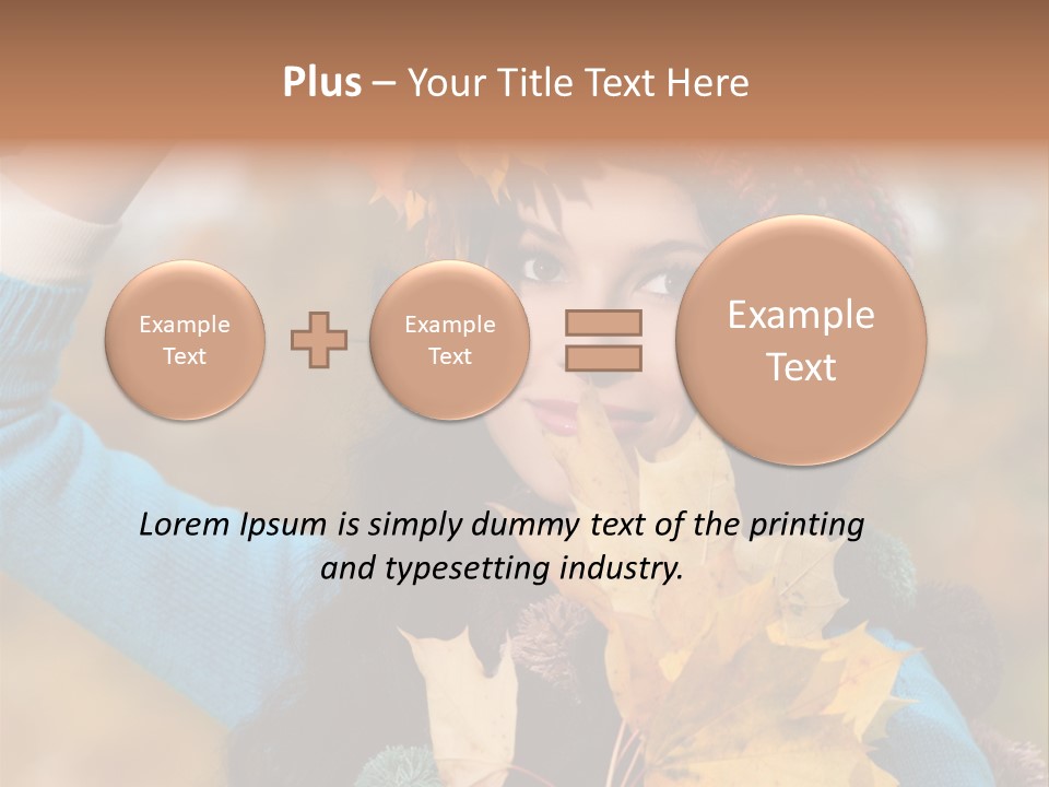 October Girl Maple PowerPoint Template