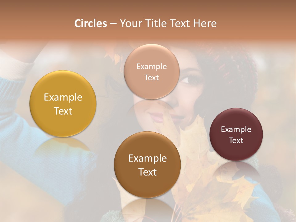 October Girl Maple PowerPoint Template