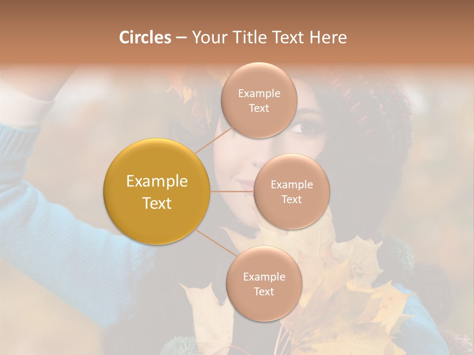 October Girl Maple PowerPoint Template