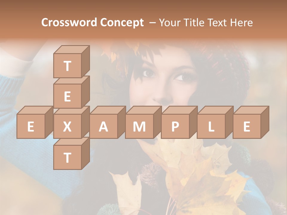 October Girl Maple PowerPoint Template