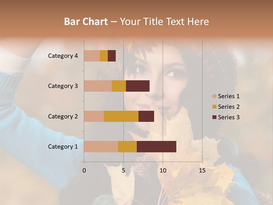 October Girl Maple PowerPoint Template