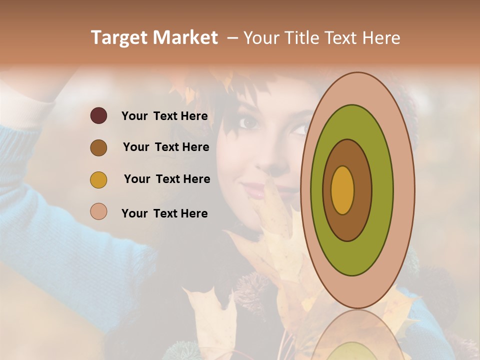 October Girl Maple PowerPoint Template