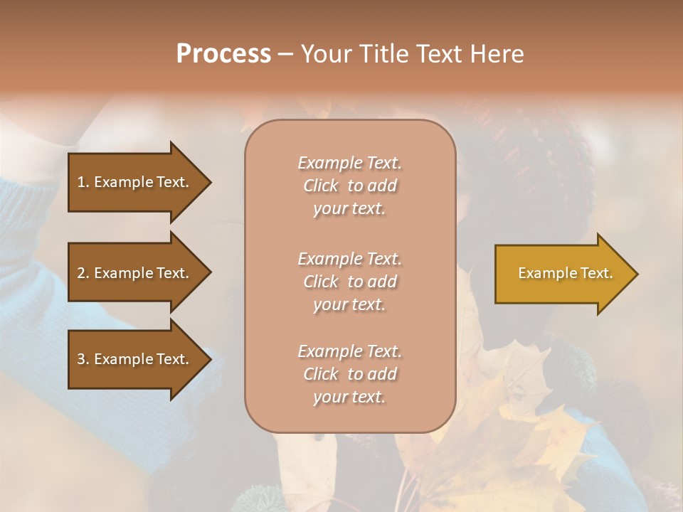 October Girl Maple PowerPoint Template