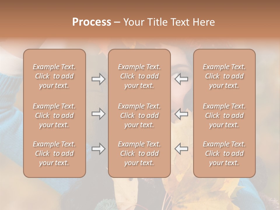 October Girl Maple PowerPoint Template