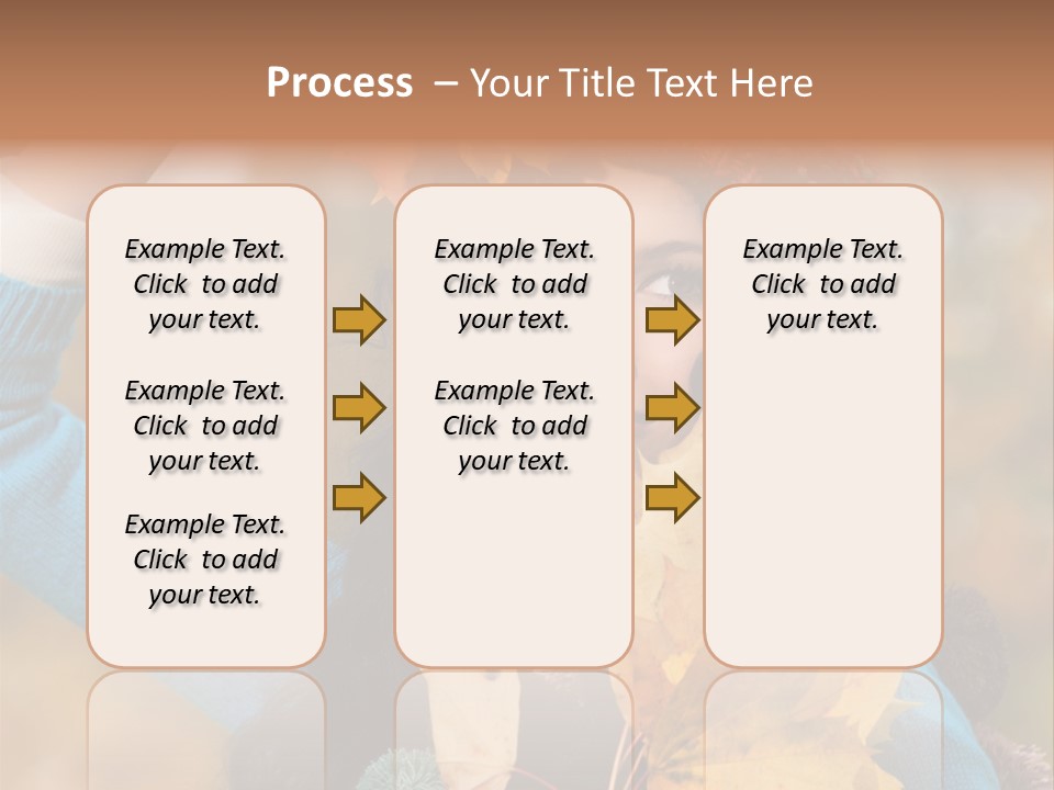 October Girl Maple PowerPoint Template