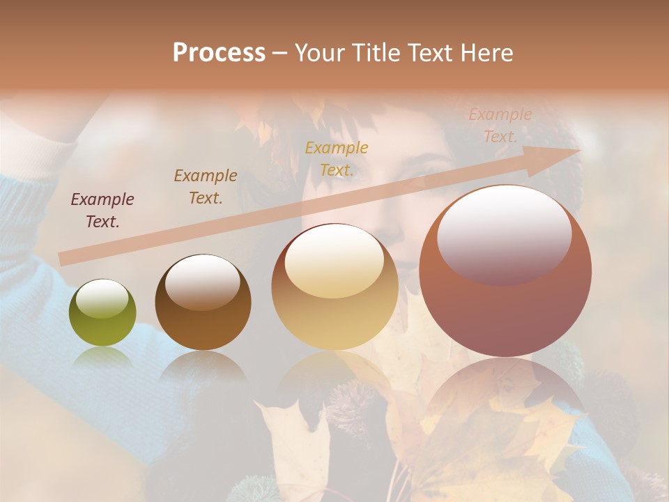 October Girl Maple PowerPoint Template