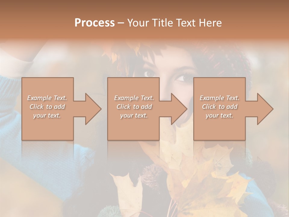 October Girl Maple PowerPoint Template
