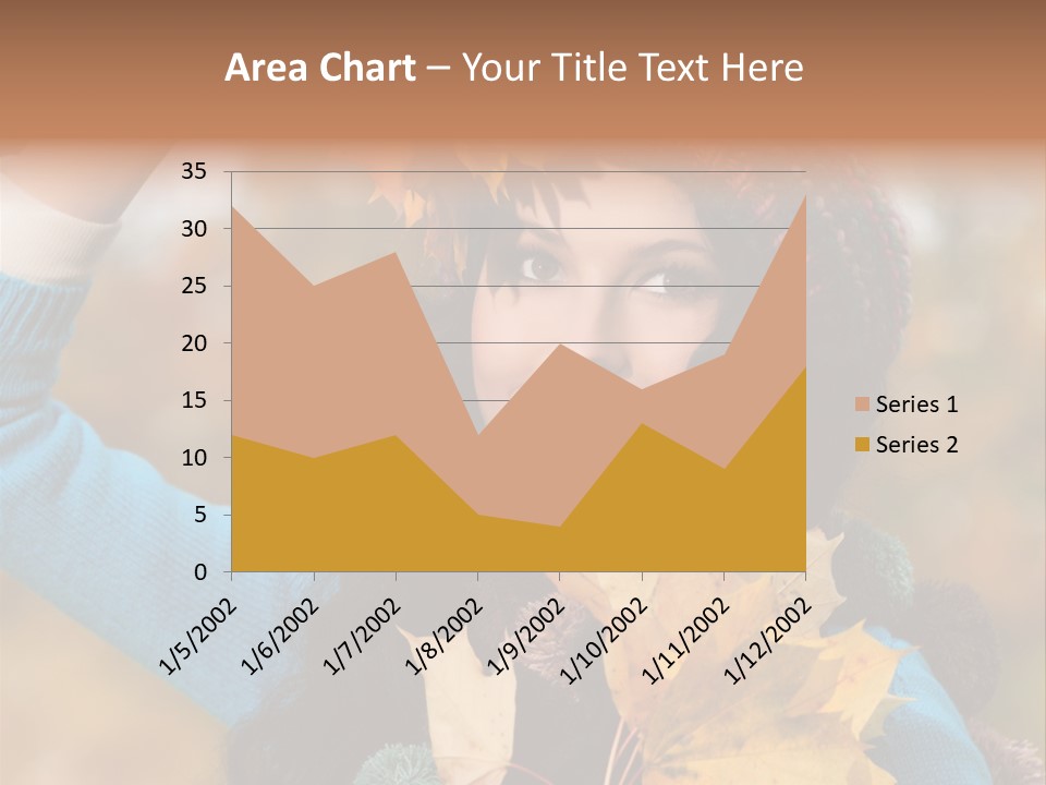 October Girl Maple PowerPoint Template