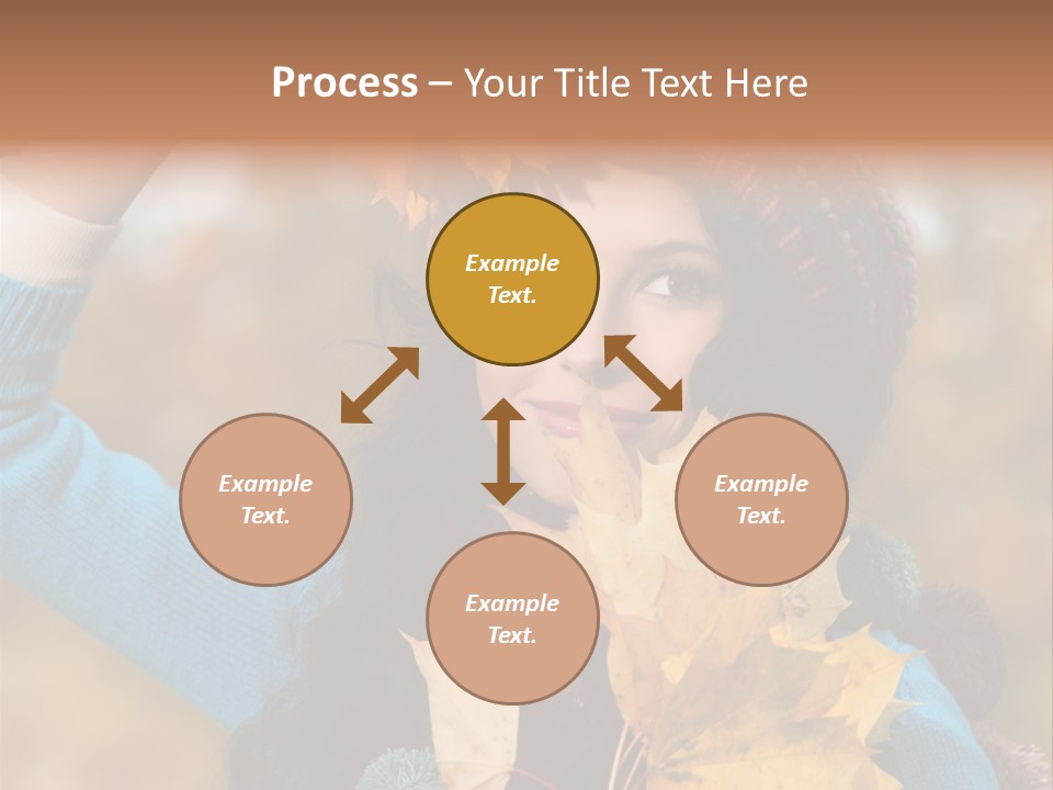 October Girl Maple PowerPoint Template