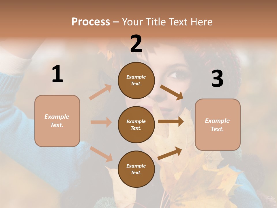 October Girl Maple PowerPoint Template