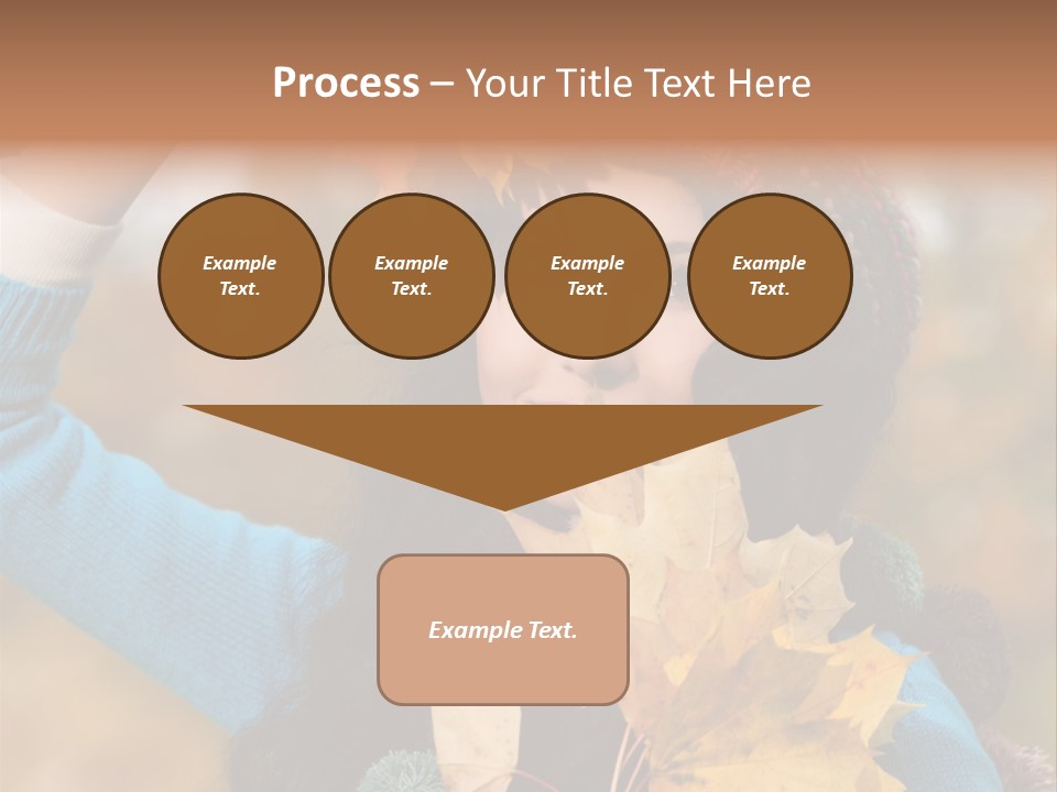 October Girl Maple PowerPoint Template