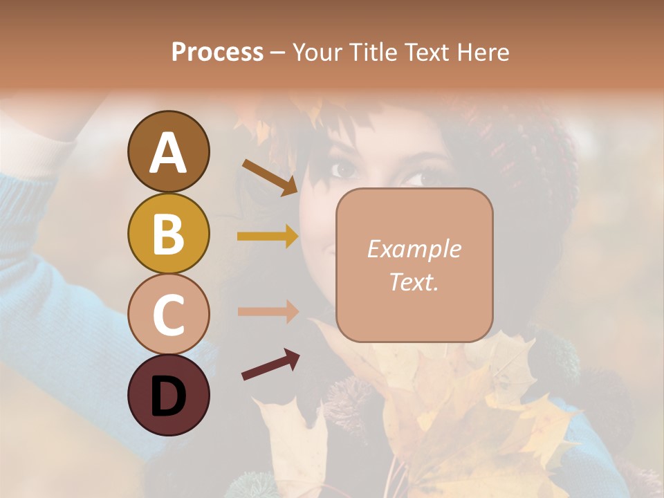 October Girl Maple PowerPoint Template