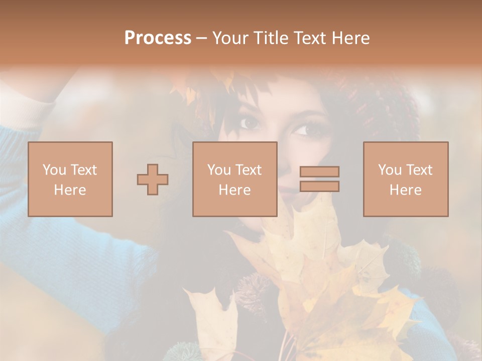 October Girl Maple PowerPoint Template