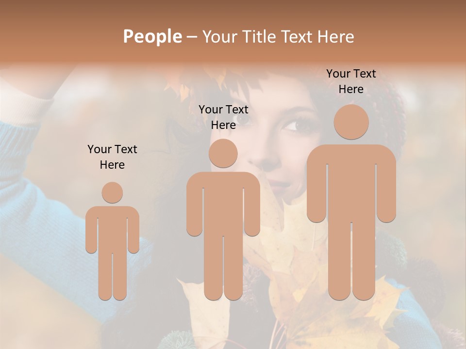 October Girl Maple PowerPoint Template