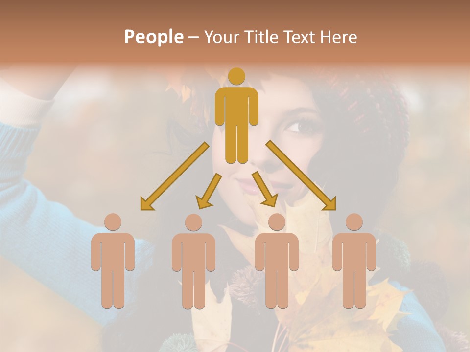 October Girl Maple PowerPoint Template