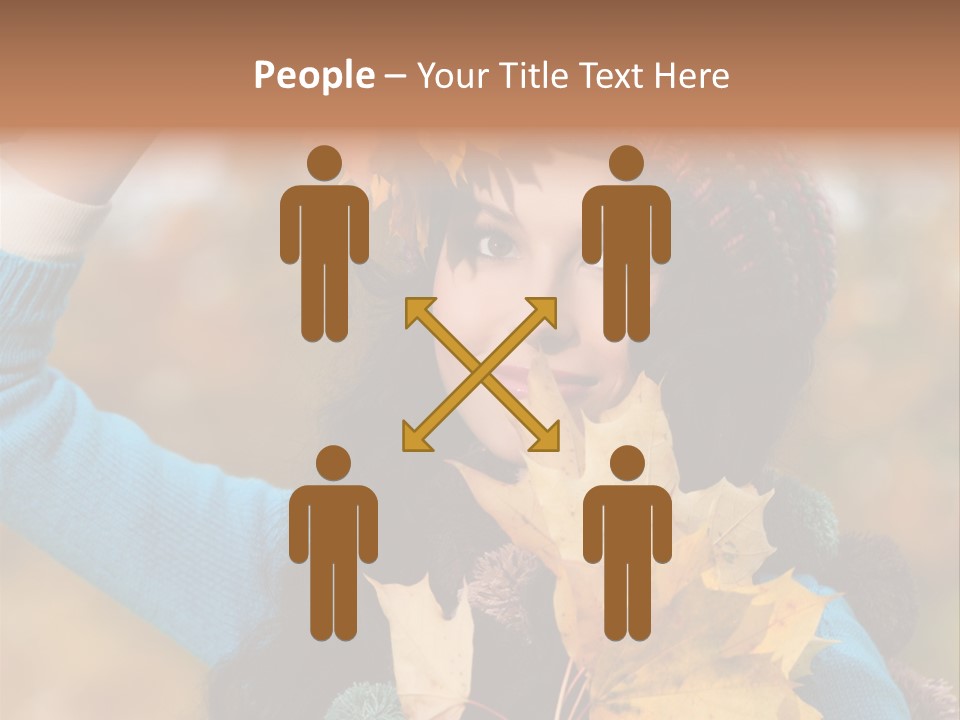 October Girl Maple PowerPoint Template