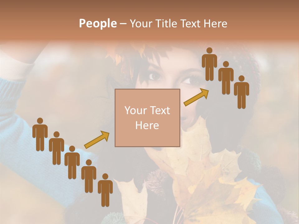 October Girl Maple PowerPoint Template