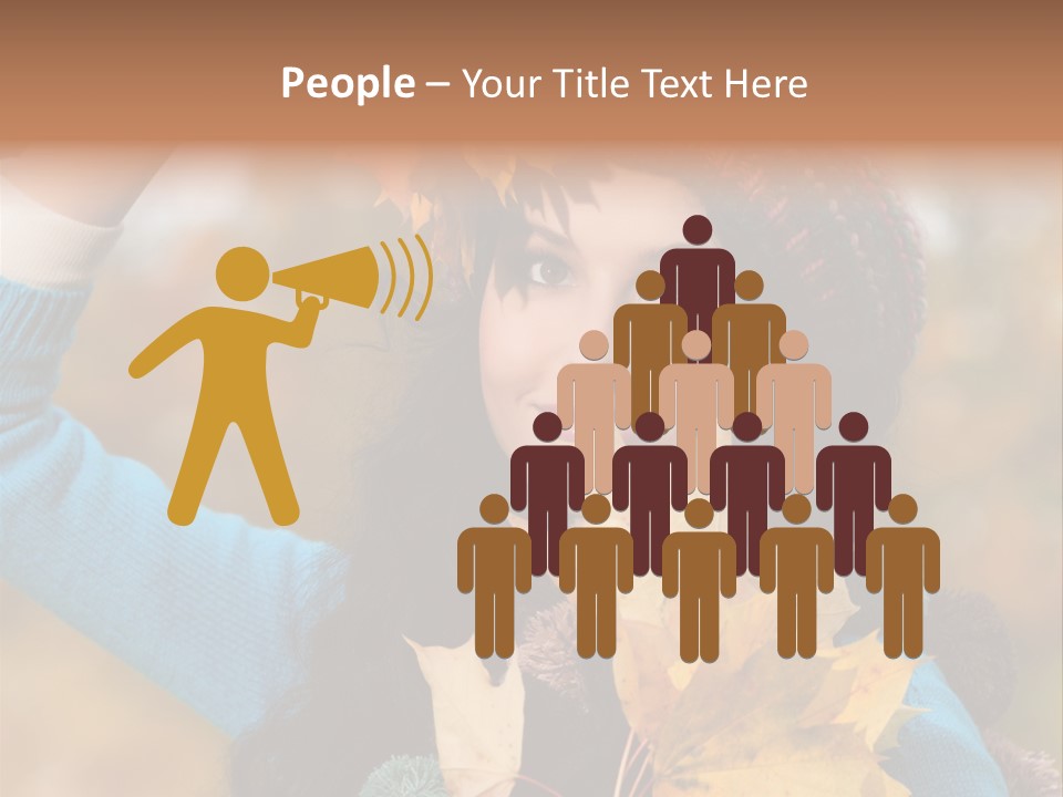 October Girl Maple PowerPoint Template