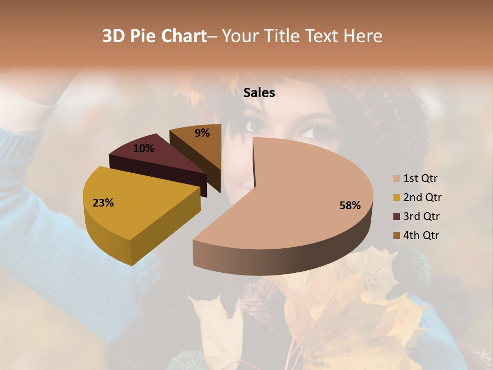 October Girl Maple PowerPoint Template