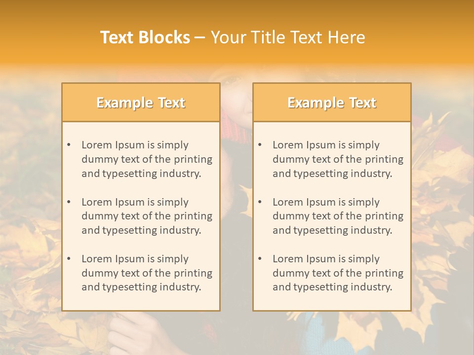 Autumnal Smiling Nature PowerPoint Template