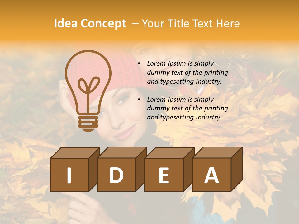 Autumnal Smiling Nature PowerPoint Template