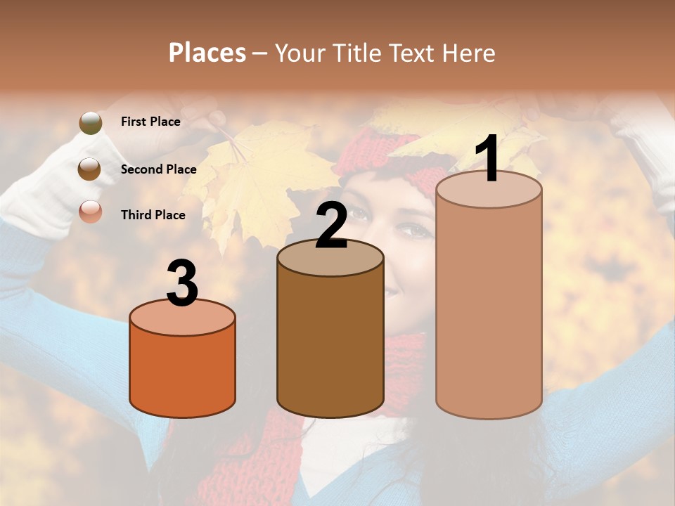 Cheerful Nature Girl PowerPoint Template