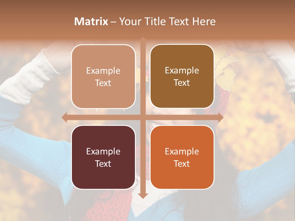 Cheerful Nature Girl PowerPoint Template