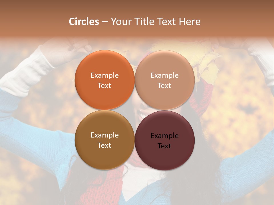 Cheerful Nature Girl PowerPoint Template